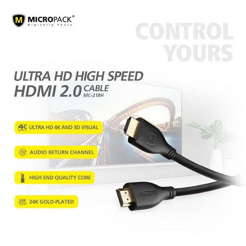 Micropack Vision Plus 2 HDMI Cable 3m