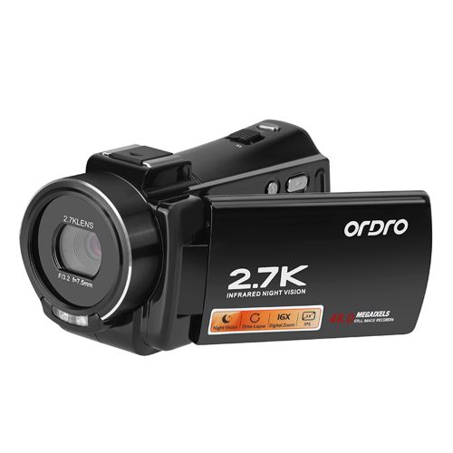 ORDRO HDV-V17 2.7K Digital Video Camera Camcorder Portable