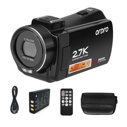 ORDRO HDV-V17 2.7K Digital Video Camera Camcorder Portable