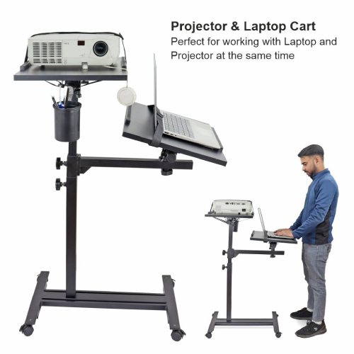 Multipurpose Adjustable Projector and Laptop Table
