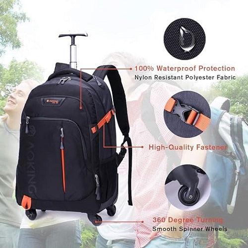 AOKING 20/22 Inch Wheeled Backpack with Laptop Compartment
