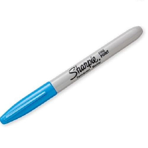 Sharpie Permanent Marker, Fine Tip, Brilliant Blue