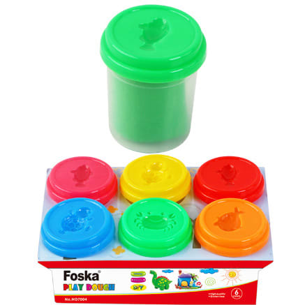 Foska Modelling Clay Set Of 6 - Play Dough