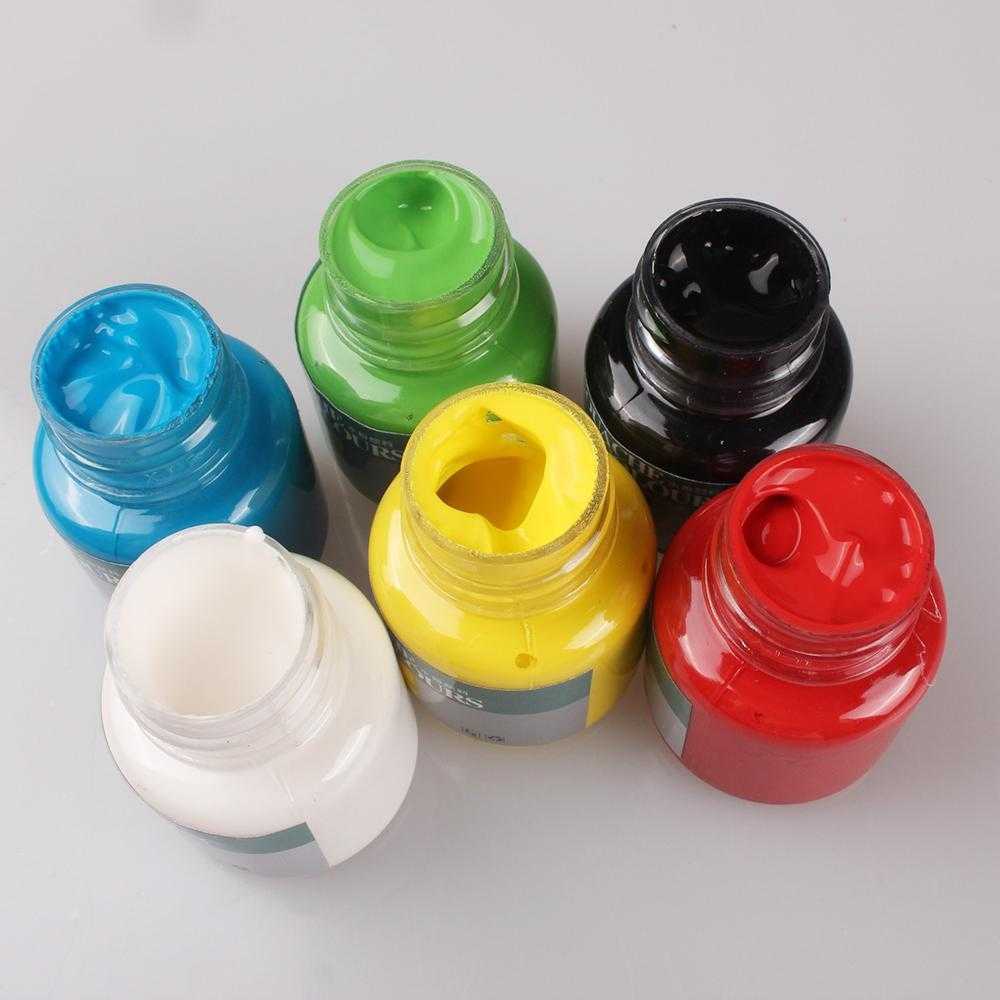 25ml Glass Paint Colours - 6 Bottles