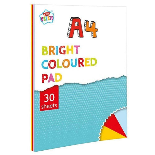 30 Sheets Activity A4 Bright Coloured Pad