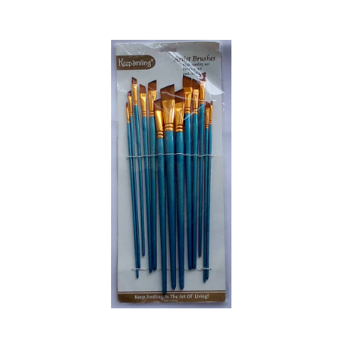 Artist Painting Brush - Set of 12 Blue