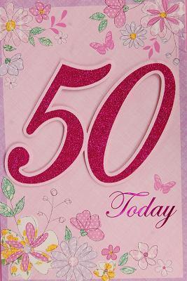 Happy 50th Birthday Card - Big