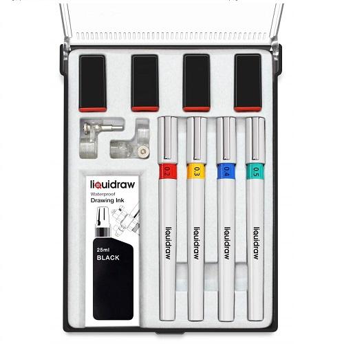Liquidraw Technical Drawing Pen Set of 4
