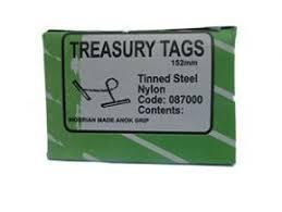 Metal Ended File Fastener Tags - Small size