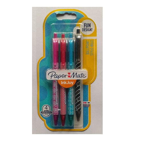 Paper Mate Ballpoint Pens Assorted Colours Pack of 4
