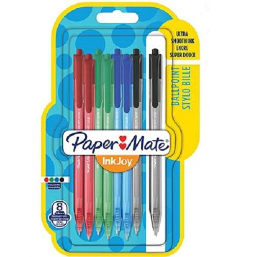 Papermate InkJoy - Assorted Colours (Pack of 8)
