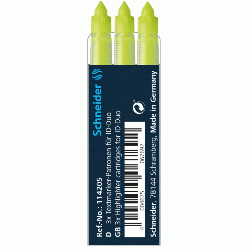 Schneider Highlighter Cartridge for ID- DUO Pen