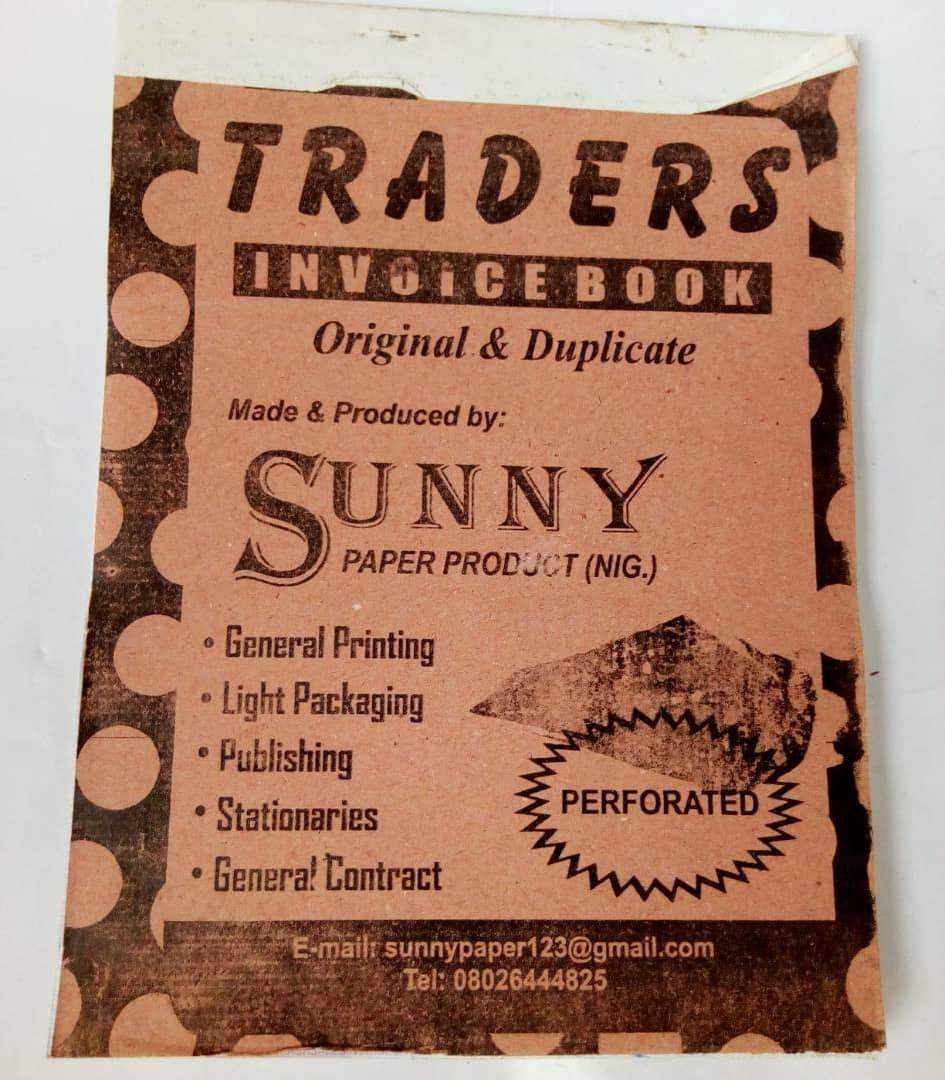 Traders Invoice Booklet