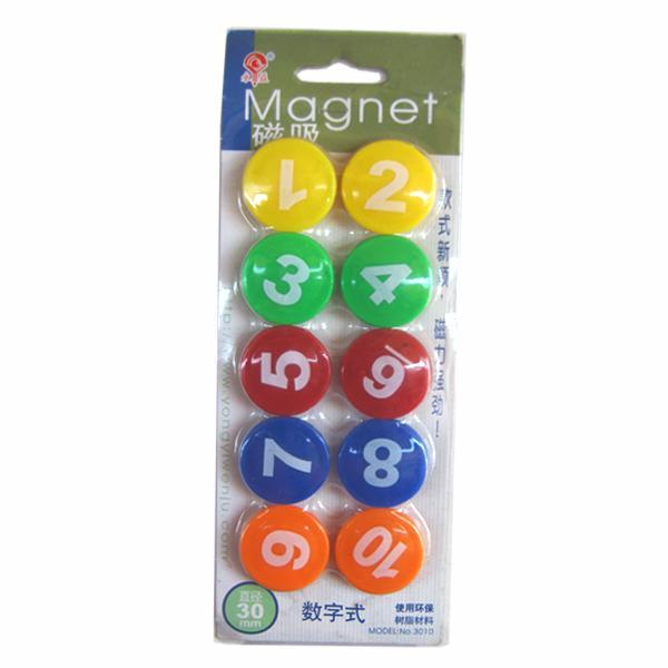 Magnetic Pin Button with numbers
